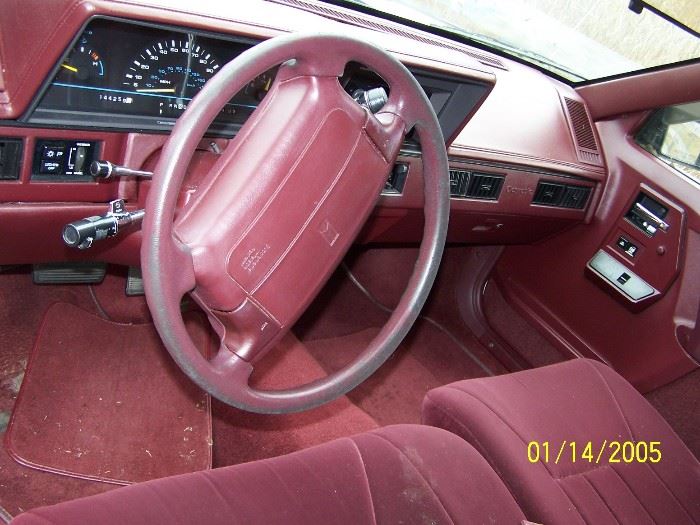 Inside of Olds, very good condition, (just needs a little TLC)