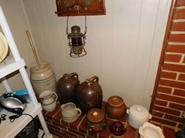 Churn, Jugs, Pottery