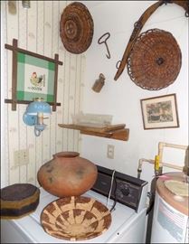 Farm Items, Baskets, Native American Pieces