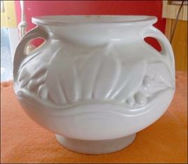 Ivory Matte Art Pottery Vase