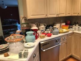 Decorative & Utilitarian pottery and kitchen items