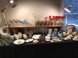 Fine china, stemware, etc.