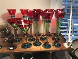 Cool hand painted Stemware