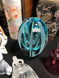 Waterford Vase...pale blue