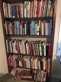 Books. Most are cookbooks, Garden or Design.