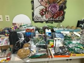 Craft supplies, etc.