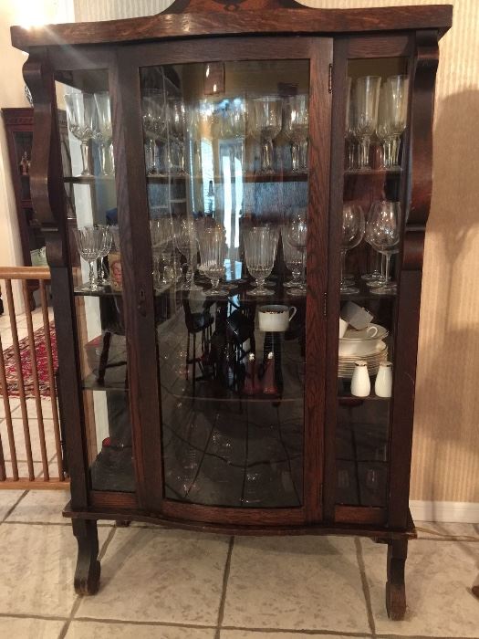 Antique Curio 60h x 38wx 17.25d 