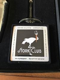 RARE New York City STORK CLUB Drink Set (Stork Club 1929-1965) 