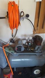Compressor, $50., Pneumatic Hose, $50.