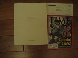 Sotheby's Auction Catalog for Jackie Kennedy with the auction results of prices realized for items.