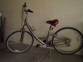 Nice City Bike with cable lock.  Crossroads "Specialized".