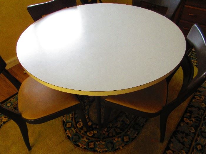 Mid-Century Modern Dinet Table with Four (4) Chairs