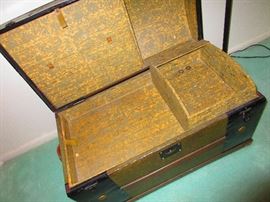 Interior of Antique Trunk