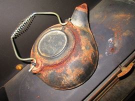 Large Copper Antique Kettle