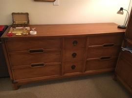 Drexel Compass dresser &&nbsp;2 night stands (one night stand has water rings) 66"T x 19"W x 31"H