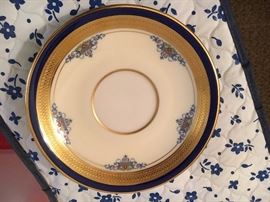 Set of 12 Lenox/Marshall Field Porcelain Bouillon Cups and Saucers #1934