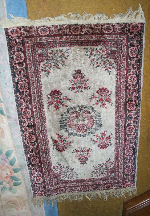 SMALL SILK RUG-GREAT CONDITION