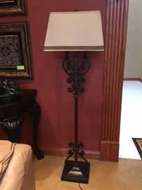 wrought iron floor lamp