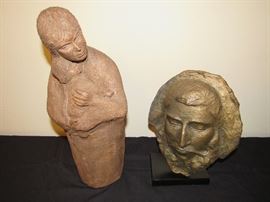 The sculpture on the left of the mother and child is by Gerda Rasmussen