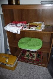BOOKCASE, PLACEMATS