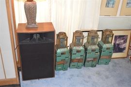 Bus Token Machines (Were used as legs for a coffee table)