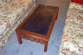 Rosewood display coffee table, imported from Hong Kong