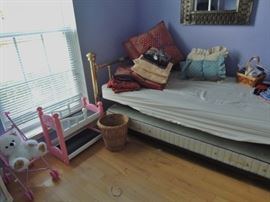 Trundle bed. Toys