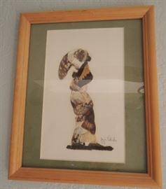 Many unique pieces from cruise ship art to signed/number pieces to originals and prints
Man of LaMancha: poster and print and statue
Indian sand art and other American Indian pieces (Ryan Burr)
Carsuzan Lithos
Matamon Pencils
Mary Vickers Litho