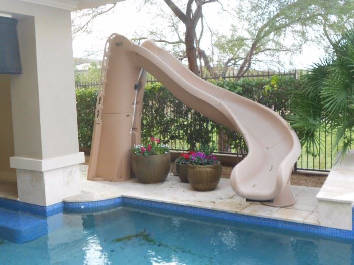 Pool slide.