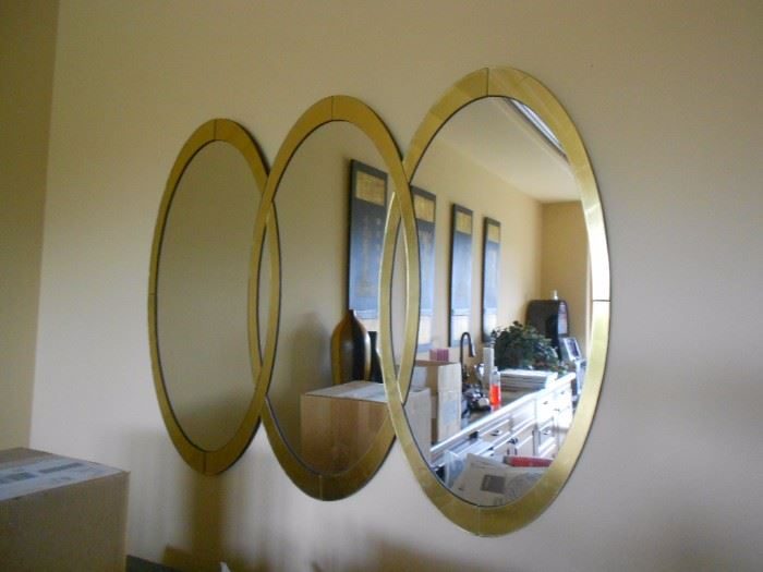 Gold mirror.