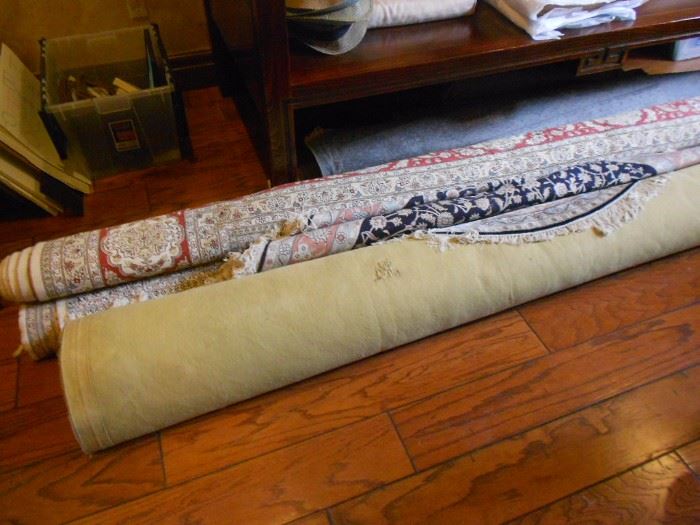 One of many beautiful silk rugs.