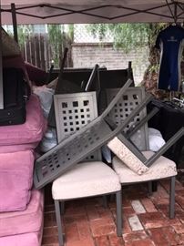 SECTIONAL SOFA, DINING CHAIRS