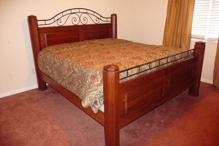 KING BED ENSEMBLE INCLUDES MATTRESS SET (COMFORTER SOLD SEPARATELY)