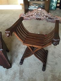 Savoranola folding chairs (two but slightly different)