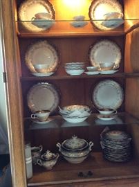 Large Austrian porcelain china set