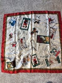 Christmas silk scarf Museum collection