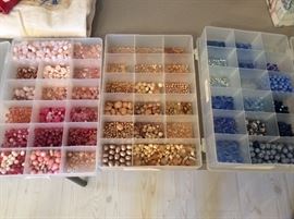 Huge collection of beads tray, buy by the tray