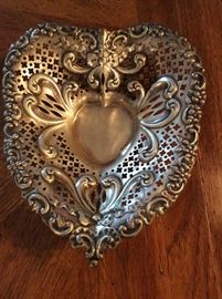 Sterling heart by Gorham