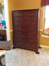Tall Mahogany chest