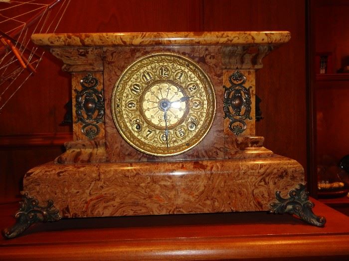 Seth Thomas Adamantine mantle Clock Serial #295 made 1880's