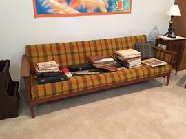 Danish couch~Mid Century Modern~with original wool cushions.