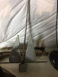 Nautical items such as anchors and rope.