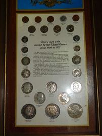 silver coins, sterling and gold jewelry