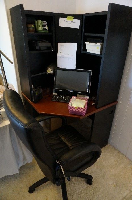 Nice corner computer desk with new computer
