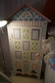 great little cabinet for girls room or art storage