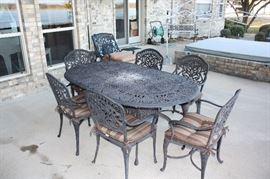7 Pc Cast Aluminum Dining set
