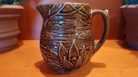 Nelson McCoy Pottery Co. Water Lily Pitcher 1935