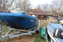 Old Tub Boat and Trailer