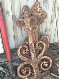 Large Cast Iron Door Straps Hinges 