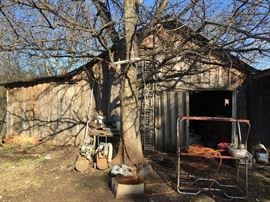 Decades and Decades of tools and other horded items was stored in this old barn